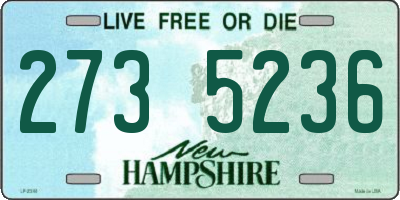 NH license plate 2735236