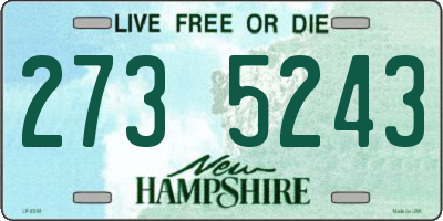 NH license plate 2735243