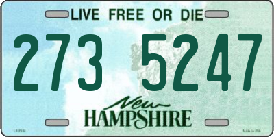 NH license plate 2735247