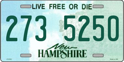 NH license plate 2735250