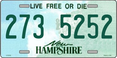 NH license plate 2735252