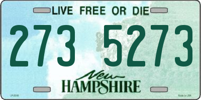 NH license plate 2735273