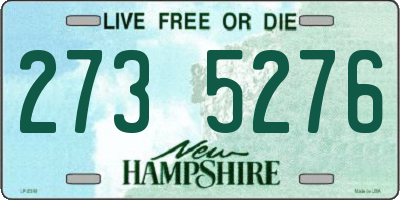NH license plate 2735276