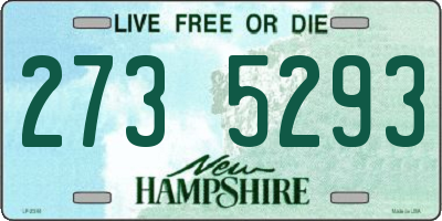 NH license plate 2735293