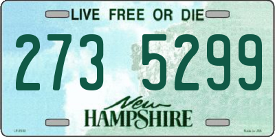 NH license plate 2735299