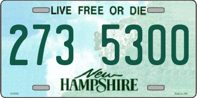 NH license plate 2735300