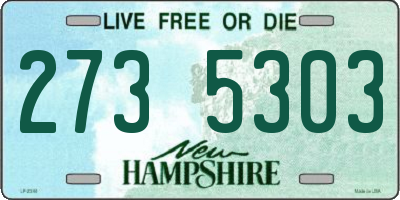 NH license plate 2735303