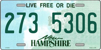 NH license plate 2735306