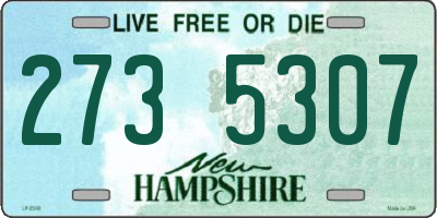 NH license plate 2735307