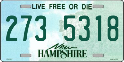 NH license plate 2735318
