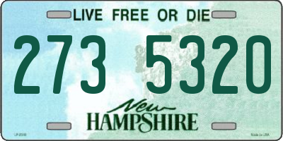 NH license plate 2735320