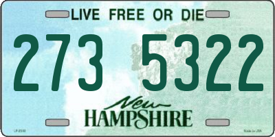 NH license plate 2735322