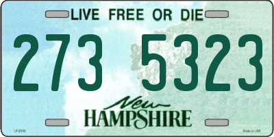 NH license plate 2735323
