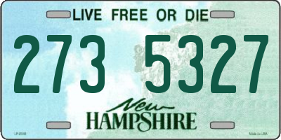 NH license plate 2735327