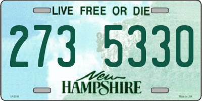 NH license plate 2735330