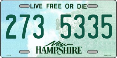 NH license plate 2735335