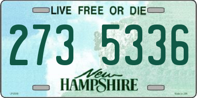 NH license plate 2735336