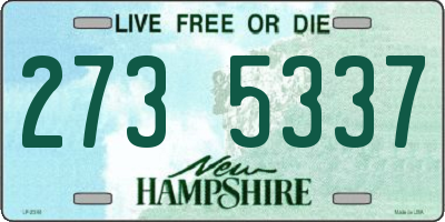 NH license plate 2735337