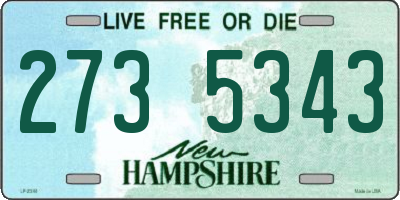 NH license plate 2735343