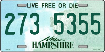 NH license plate 2735355