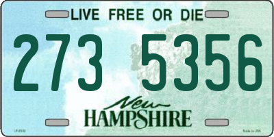 NH license plate 2735356