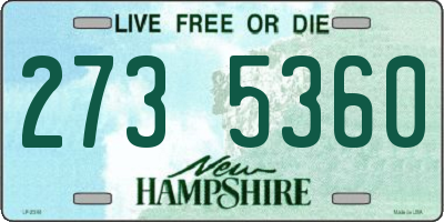 NH license plate 2735360