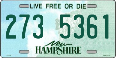 NH license plate 2735361