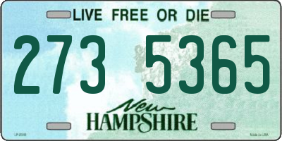 NH license plate 2735365