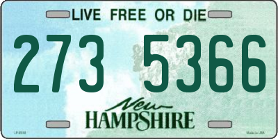 NH license plate 2735366
