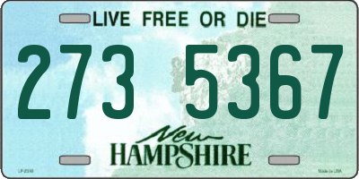 NH license plate 2735367