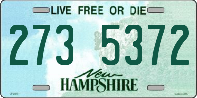 NH license plate 2735372