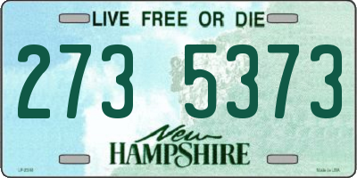 NH license plate 2735373