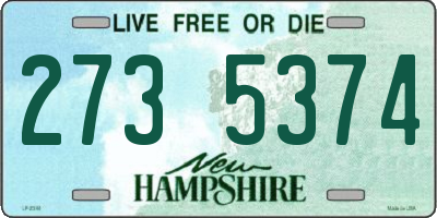 NH license plate 2735374