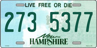 NH license plate 2735377