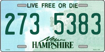 NH license plate 2735383