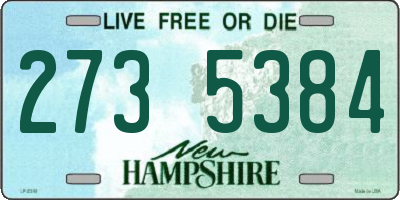 NH license plate 2735384