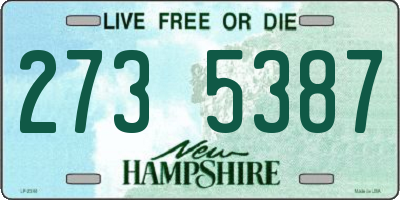 NH license plate 2735387