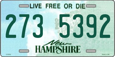 NH license plate 2735392