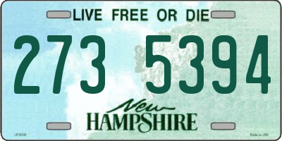 NH license plate 2735394