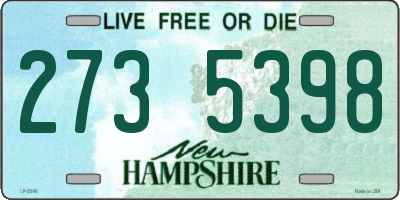 NH license plate 2735398