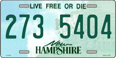 NH license plate 2735404