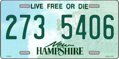 NH license plate 2735406