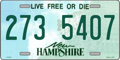 NH license plate 2735407