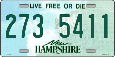 NH license plate 2735411