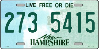 NH license plate 2735415