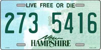 NH license plate 2735416