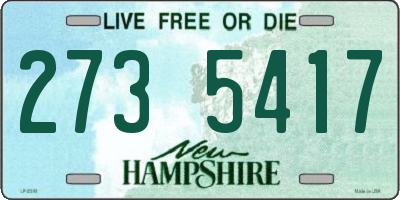 NH license plate 2735417