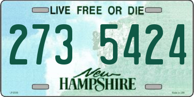NH license plate 2735424