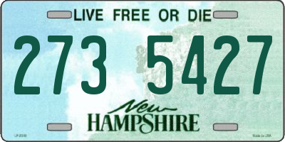 NH license plate 2735427