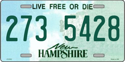 NH license plate 2735428